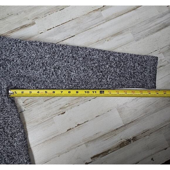 Woodland Trail Gray Knitted Sweater Mens Sz M Fleece Lined 1/4 Zip Pull - Picture 8 of 8